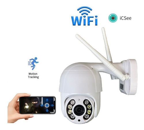 Kit 4 Camera Ip Icsee Wifi + 4 Cartão De Memória Sd 64gb
