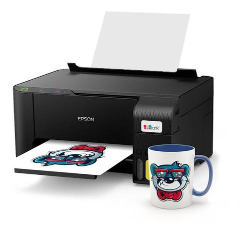 Impresora a color multifunción Epson EcoTank L3250 con wifi negra 100V/240V