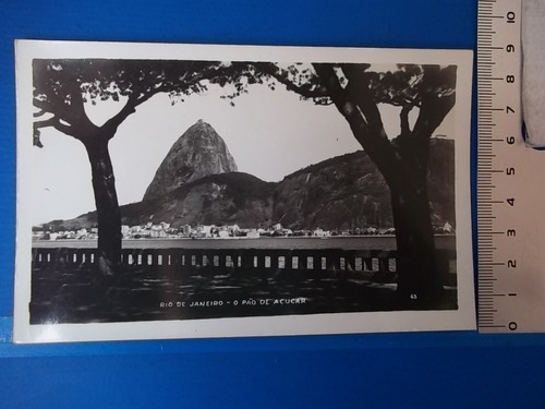 Catão Postal Rio De Janeiro O Pão De Açúcar Fotografia 