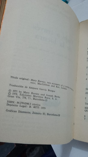 Viaje A Través De La Locura / Mary Barnes / J. Berke (Usado)