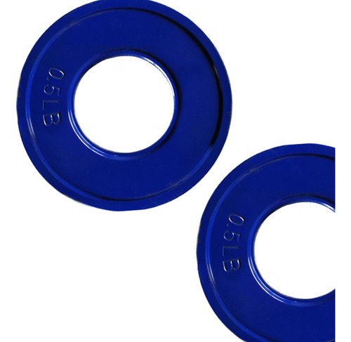 2x Placas De Peso Fraccional Placas De Cambio De Azul 0.5 Lb