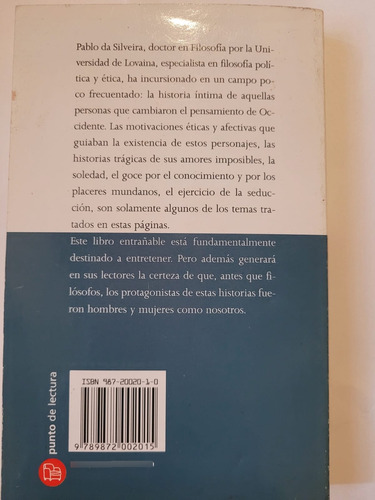 Historias De Filósofos. Pablo Da Silveira (Usado)