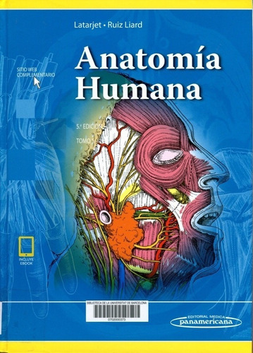 Latarjet Anatomía Humana 5 Ed Tomo 1 Nuevo Oferta!!