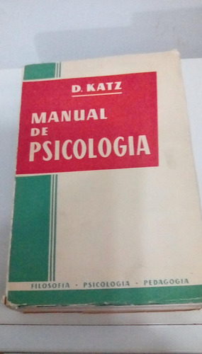 Manual De Psicologia David Y Rosa Katz Palermo Envios