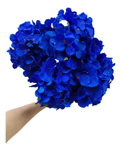 Buquê De Hortencia Artificial Enfeite Flor Decoração Azul | Parcelamento  sem juros