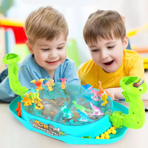 Mz Juego De Mesa De Batalla Catapult Marble Dinosaur Battle