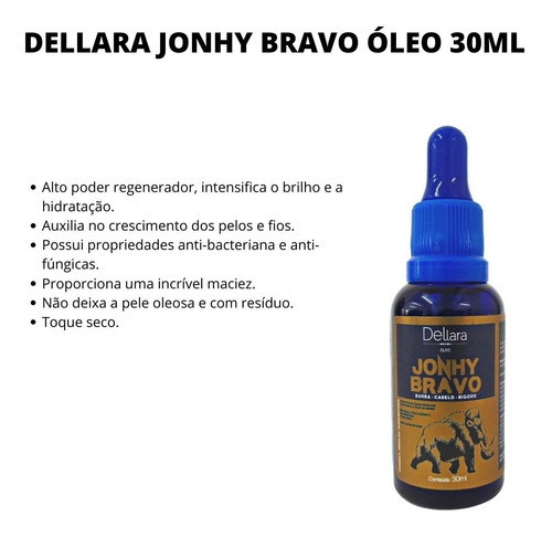Dellara Jonhy Bravo Óleo 30ml