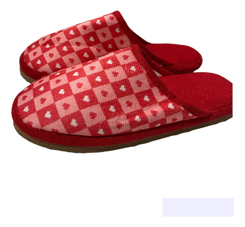 Pantufla Estampado Corazones