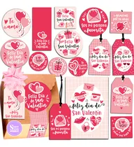 Comprar Kit Imprimible San Valentín Tags Etiquetas Tarjetas Círculos