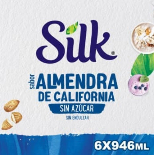 Silk Almendra Barista Alimento Liquido, 6 Pack De 946 Ml C/u