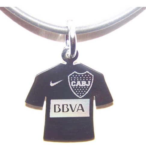Cadena Y Medalla Acero Camiseta Escudo Futbol River Boca Etc Color Plateado