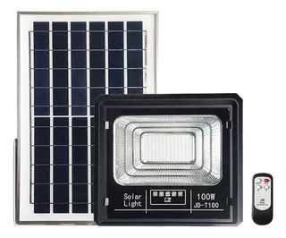 Foco Reflector Solar Exterior Panel Separado 100w + Control