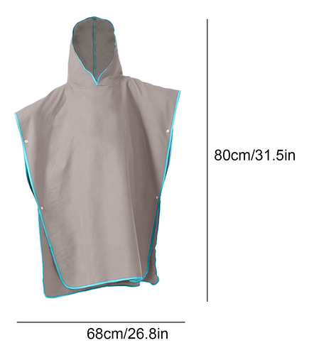 Toalla De Baño Con Capucha Para Niños, Poncho De Secado Rápi