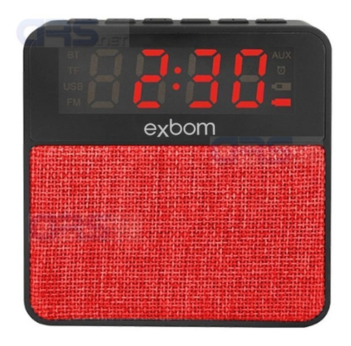 Caixa De Som Bluetooth Radio Fm Relógio Despertado Portátil