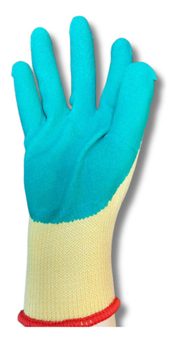 Guantes De Construccion Polyester Con Palma Latex