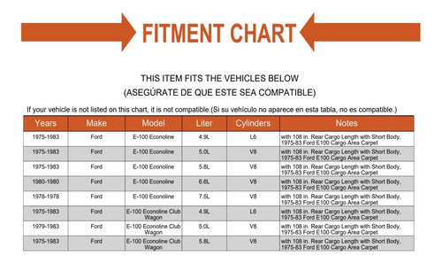 Alfombra Repuesto Para Furgoneta Ford Corta Cargo Longitud