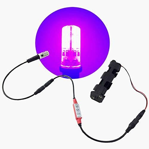 Kit De Luz Led Púrpura Con Fuego Y Control De Efectos De Par