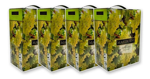 Vino Mastroeni Bag In Box 3lts Chardonnay Pack X4