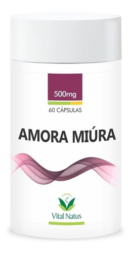 Amora Miura 500mg C/ 60cps Alivia Tpm Menopausa Vital Natus*