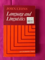 Comprar Book C - Language And Linguistics - John Lyons