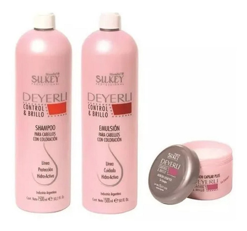 Shampoo Silkey C. Coloracion + Emulsión + Nutricion Capilar 