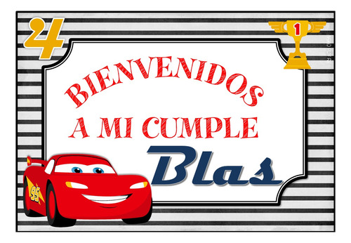 Kit Personalizado Imprimible Cars Mod.1 Deco Y Candy Cumple