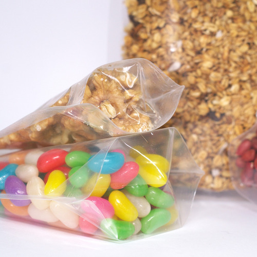 10 Saquinho Abre Fecha Stand Up Pouch 12,5x19,5 Transparente