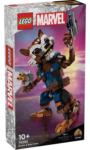 Lego Marvel Rocket Y Bebé Groot 76282 - 566 Pz 