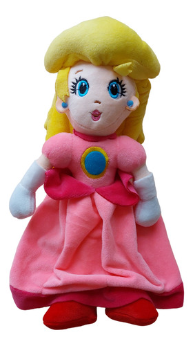  Peluche De Juguete Princesa Peach Mario Bros Nintendo 32cm 
