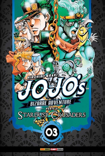 Jojo's Bizarre Adventure - Parte 3: Stardust Crusaders Vol. 3, de Araki, Hirohiko. Editora Panini Brasil LTDA, capa mole em português, 2022