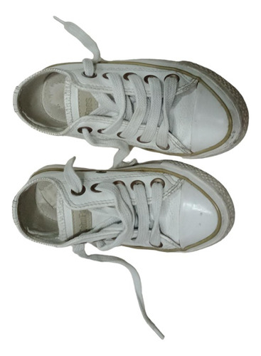 Zapatillas Ecocuero Talle 29, Blancas John Foos 