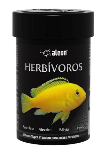 Ração Super Premium Para Peixes Herbívoros 57g Alcon