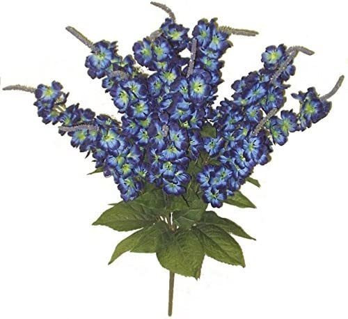 Gpb030rblue 12 Tallos Stock Flowers Bush, Azul, Pieza