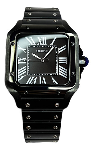 Reloj Seiko Mod D. Santos Negro Full Black Automático (40mm) Negro (Reacondicionado)