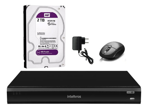 Dvr Intelbras 16 Canais Imhdx 3116 Inteligente C/ Purple 2tb