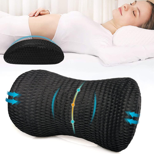 Gel Almohada Lumbar Cojín Espuma Viscoelástica Para Cintura