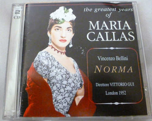Bellini Norma Maria Callas 2  Cd S Vittorio Gui 1952 ( W )