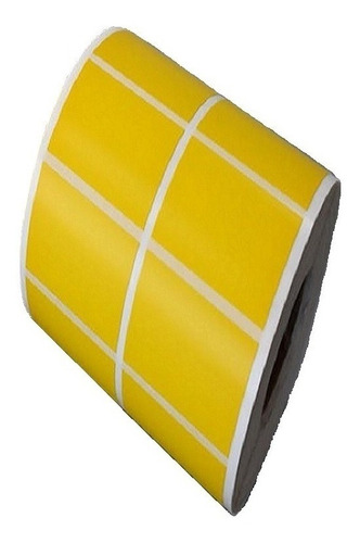 10 Rls Etiqueta 50x30 Mm 2c Amarela Argox Elgin Zebra Zetex