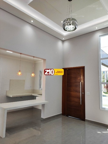 Imagem 8 de 18 de Z10 Imoveis Indaiatuba | Ca09021 - Casa Térrea Em Condomínio Fechado Com Excelente Acabamento - Park Real - Ca09921 - 70636750