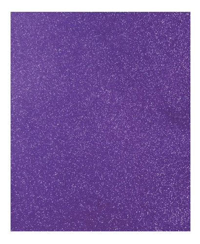 Foamy Con Diamantina Tamaño Carta Morado Con 5 Piezas