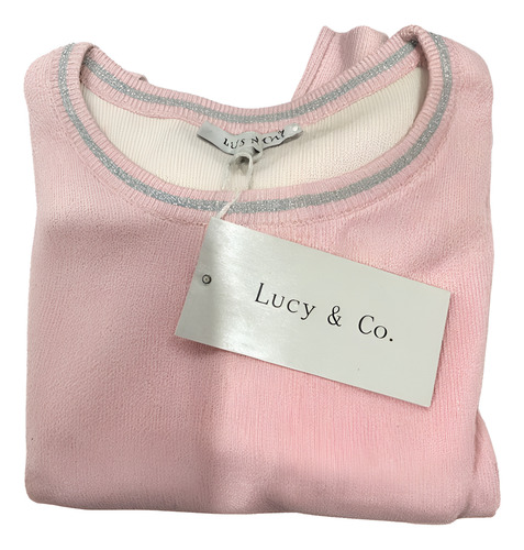 Sweater Tipo Crop Top, Cuello Redondo Lucy & Co.