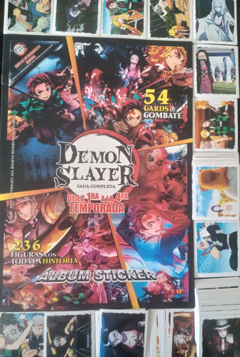 Demon Slayer Álbum Sticker Saga Completa Colección