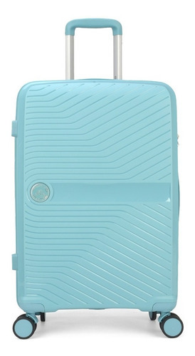Maletín Polo King de polipropileno 10 Kg Giro 360º Color Azul Claro