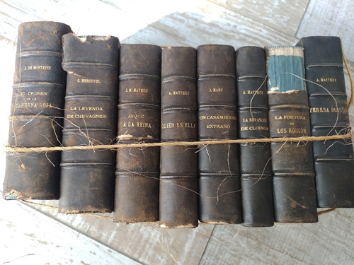 Lote Libros Antiguos 1880 Montepin Matthey Matheu Merouvel