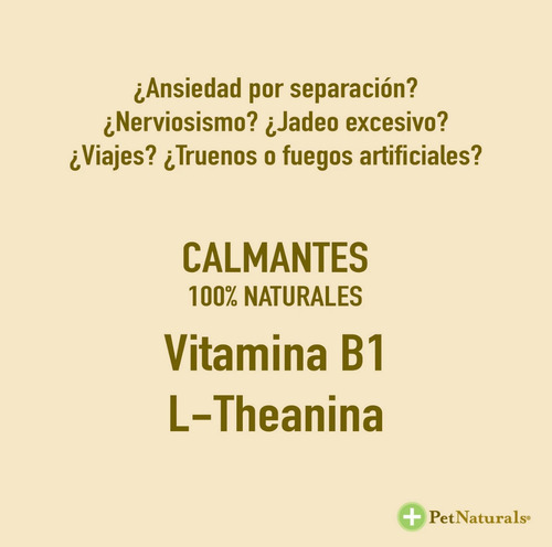 Imagen 4 de 5 de Calmantes Para Perros Chicos Pet Naturals 21 Masticables