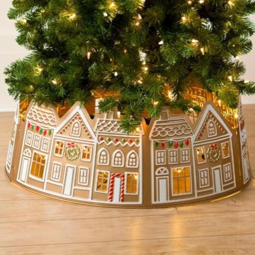H Saia Para Árvore De Natal Com Luzes Led Decoração De Natal