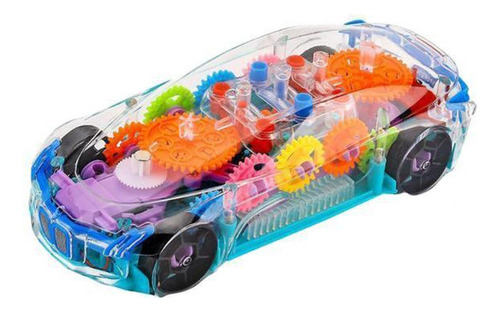 2 Coche De Bebé Engranaje Mecánico Transparente Coche De