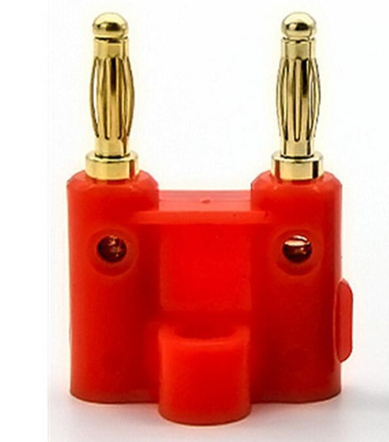 Doble Banana Plug Estándar 4 Mm Linterna Enchufe Rojo Set To