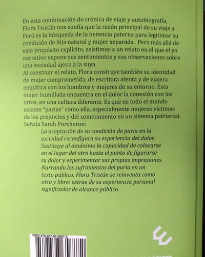 Peregrinaciones De Una Paria, De Flora Tristán. Editorial Los Lápices En Español