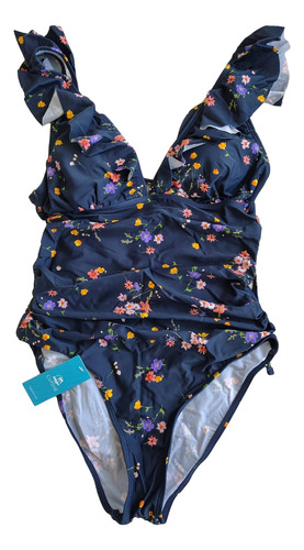 Traje De Baño De Una Pieza Cupshe Azul M